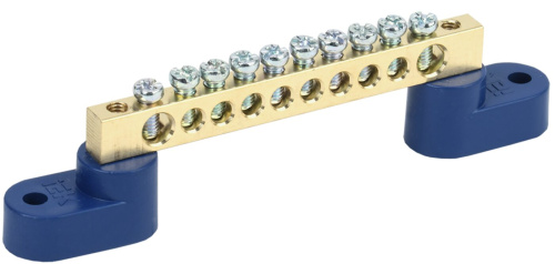 Шина N "ноль" на двух угловых изол ШНИ-6х9-10-У2-С ИЭК