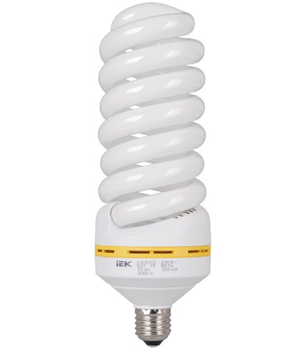Лампа спираль КЭЛ-FS Е27 65Вт 6500К  ИЭК