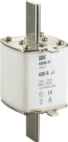 Плавкая вставка предохранителя ППНИ-37, габарит 2,  400А   ИЭК