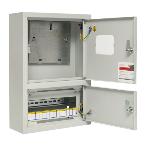 Щит учетно-распред. навесной ЩУРн 1/14 (Э) два отсека (Бур) (450x310x120) IP31 EKF PROxima