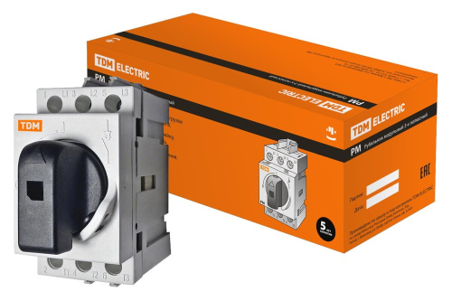 Рубильник модульный РМ-25 ЗП 25А TDM