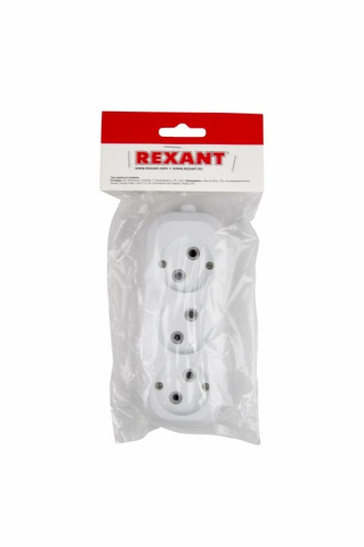 Колодка 3 гнезда без заземления REXANT