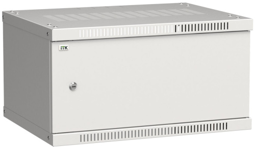 Шкаф LINEA WE 6U 600x450мм дверь металл серый ITK