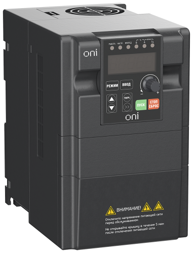 Преобразователь частоты A150 220В 1Ф 1,5кВт 7А со встроенным тормозным модулем ONI