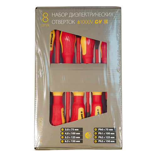 Набор отверток 8шт. картон 1000В ШТОК