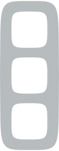 Рамка 3-м Valena Allure универсальная алюм.