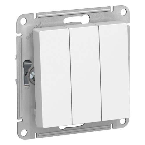 Выключатель 3-кл сх.1+1+1, 10АХ, механизм, БЕЛЫЙ