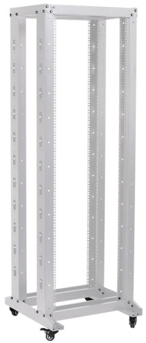 19" двухрамная стойка, 42U, 600x600, на роликах, серая ITK