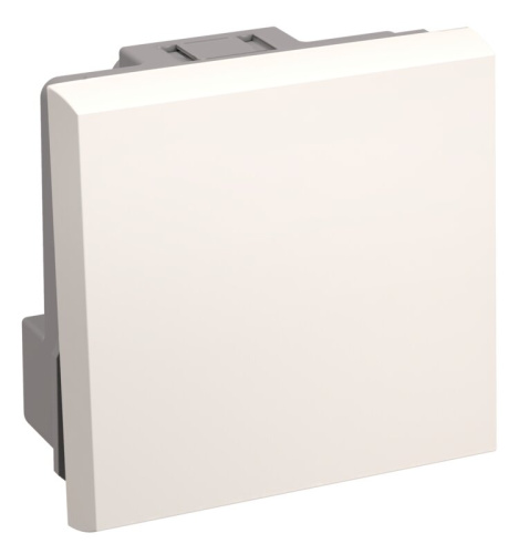 Выключатель проходной (переключатель) одноклавишный (на 2 модуля) ПРАЙМЕР белый ВК4-21-00-П IEK