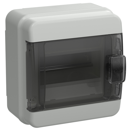 TEKFOR Корпус пластиковый КМПн-6 IP65 черная прозрачная дверь IEK