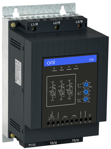 Устройство плавного пуска SFB 3Ф 380В 75кВт 150А Uупр 110-220В ONI