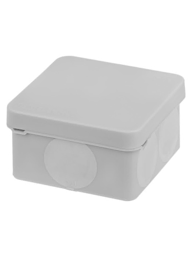 Распаячная коробка, двухкомпонентная, ОП 70х70х40 мм, IP66, 6 вх., серая, TDM SQ1401-2511