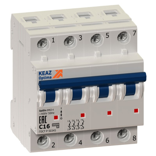 Автомат OptiDin BM63-4C6-УХЛ3