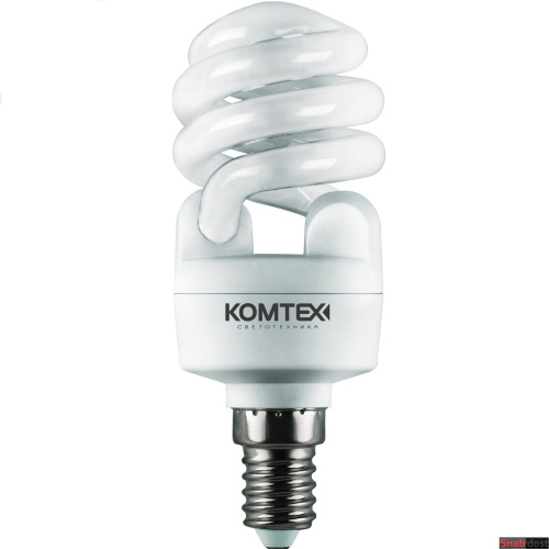 Лампа КЛЛ-С-15-840-Е14 4000К колба "Cпираль" 950Лм, 40х109мм, 220В