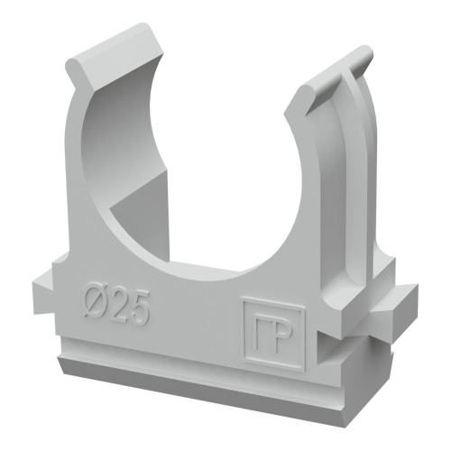Крепеж-клипса d25 мм АБС-пластик (100шт/1000шт уп/кор) Промрукав