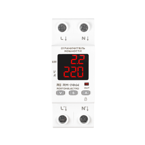 Реле напряжения с ограничением мощности RE RM-14kW