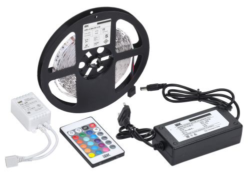 Комплект светодиодной подсветки "Сделай сам" (лента LED 5м LSR-5050RGB60-14,4-IP20-12В + драйвер + к