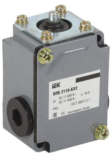 Выключатель концевой ВПК-2110-БУ2, толкатель, IP65, IEK