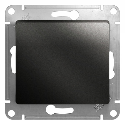 Выключатель 1-клавишный сх.1, 10АХ, механизм, Антрацит GLOSSA