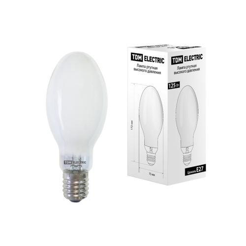 Лампа ДРЛ-125 Вт Е27 TDM
