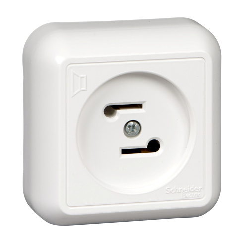 Розетка О/У радио 30В 50-10000Гц, БЕЛЫЙ Wessen ПРИМА