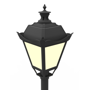 Светильник светодиодный "ВАРТОН" парковый Retro 40W торцевой 4000К