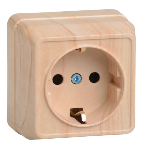Розетка 1местн. с з/к 16А откр.уст. ОКТАВА (сосна) РС20-3-ОС 