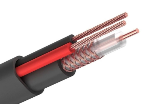 Кабель видеонаблюдения КВК-П-75-2 2х0,75