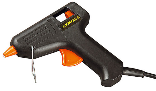 Пистолет STAYER "MASTER" клеевой (термоклеящий) электрический, 10Вт/220В, 7мм