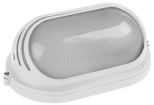 Светильник НПП1207 белый/овал ресничка 100Вт IP54  ИЭК