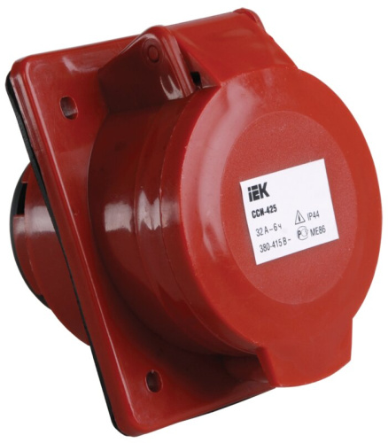 Розетка стац. скрытая ССИ-425 3Р+Е+N 32А 380-415В IP44 IEK