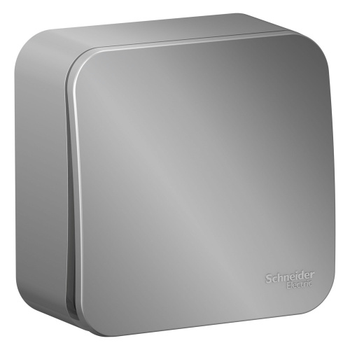 Выключатель О/У 1-кл (cх.1), 10А, 250B, АЛЮМИНИЙ BLANCA