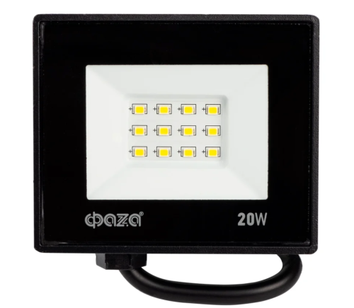 Прожектор светодиодный СДО-20  20w 6500K BL IP65 230V ФАZА (ФАЗА, FAZA)