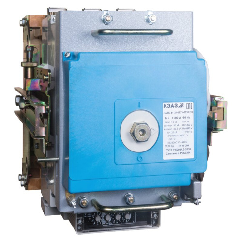 Автомат ВА55-41-344770-1000А-690AC-НР230AC/220DC-ПЭ230AC-УХЛ3-КЭАЗ