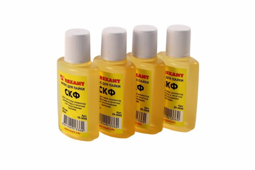 Флюс для пайки СКФ спирто-канифольный 30 мл REXANT