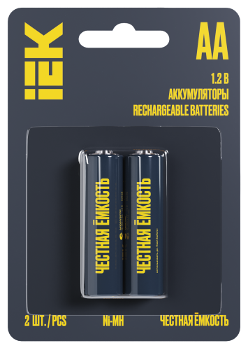 Аккумулятор GREEN Ni-MH AA 2700мАч (2шт/блистер) IEK