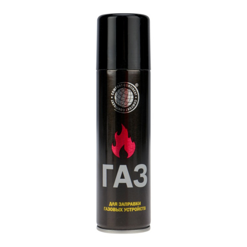 Газ для зажигалок, металлический баллон 140 мл с универсальным переходником, 09-1429