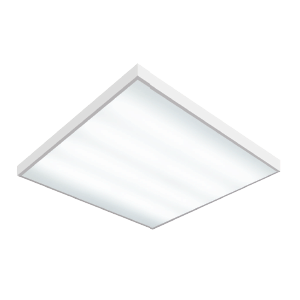 Светильник светодиодный "ВАРТОН" IP54 медицинский накладной 595*595*55 мм с опаловым рассеивателем 5