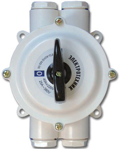 Переключатель пакетный ПП 3-40/Н2 М2 пл. 56 (40А, пластмассовый корпус, IP56)