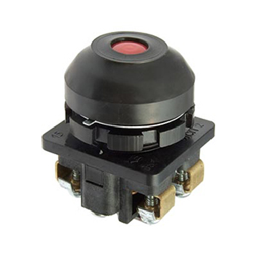 Кнопка КЕ 081 У2 исп.2, красный, 1з+1р, цилиндр, IP54, 10А, 660В