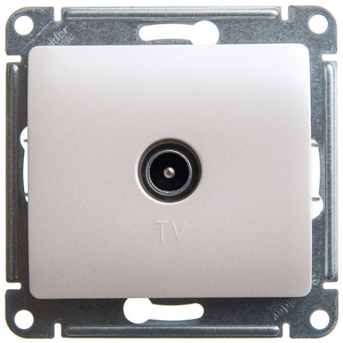 Механизм розетки TV 1-м Glossa 1DB перламутр