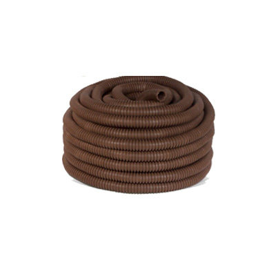 Труба гоф. ПВХ лег.с зонтом -16мм (25м)"ЭКО" (бук)