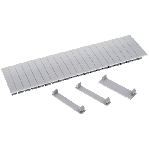 Заглушка 12 модулей серая IEK