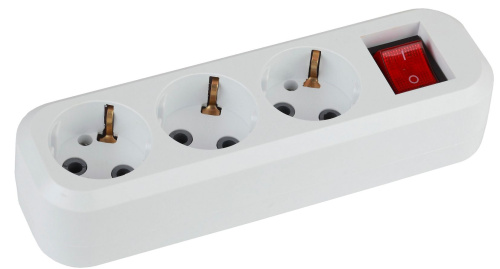 Колодка 3гн, зазeмл выкл.(20/600) KX-3es ЭРА 