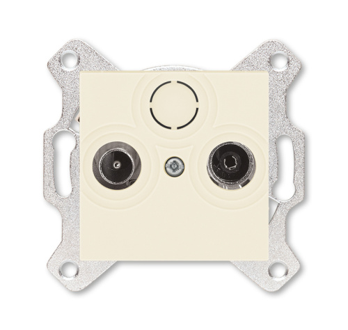 Розетка TV-R ABB Levit проходная 7дБ слоновая кость