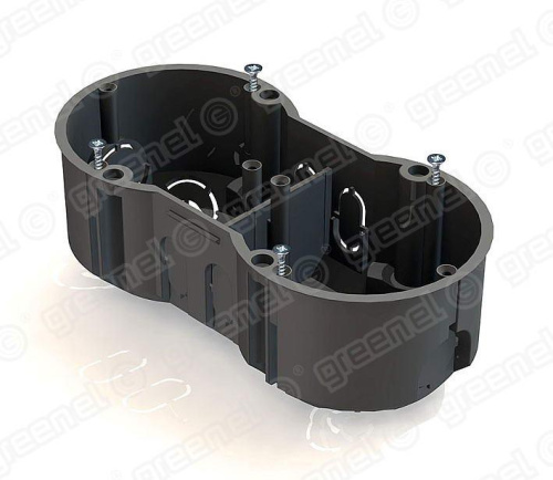 Коробка уст. 2-х мест 141х70х45 IP30 с самор бетон