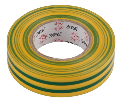 Изолента ПВХ 19ммх20м желто-зеленая ЭРА