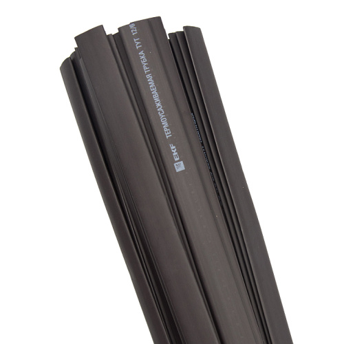 Термоусаживаемая трубка ТУТ нг 14/7 черная в отрезках по 1м (50шт) EKF PROxima