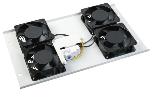 Потолочная вентил. панель с термостатом, 4 вентил.,серая ITK