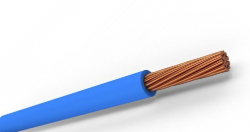 Провод ПуГПнг(А)-HF 1х10 син/гол